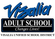 This is the logo for the Visalia Adult School.