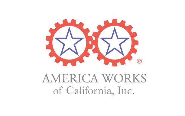 This is the logo for America Works of California Inc. 