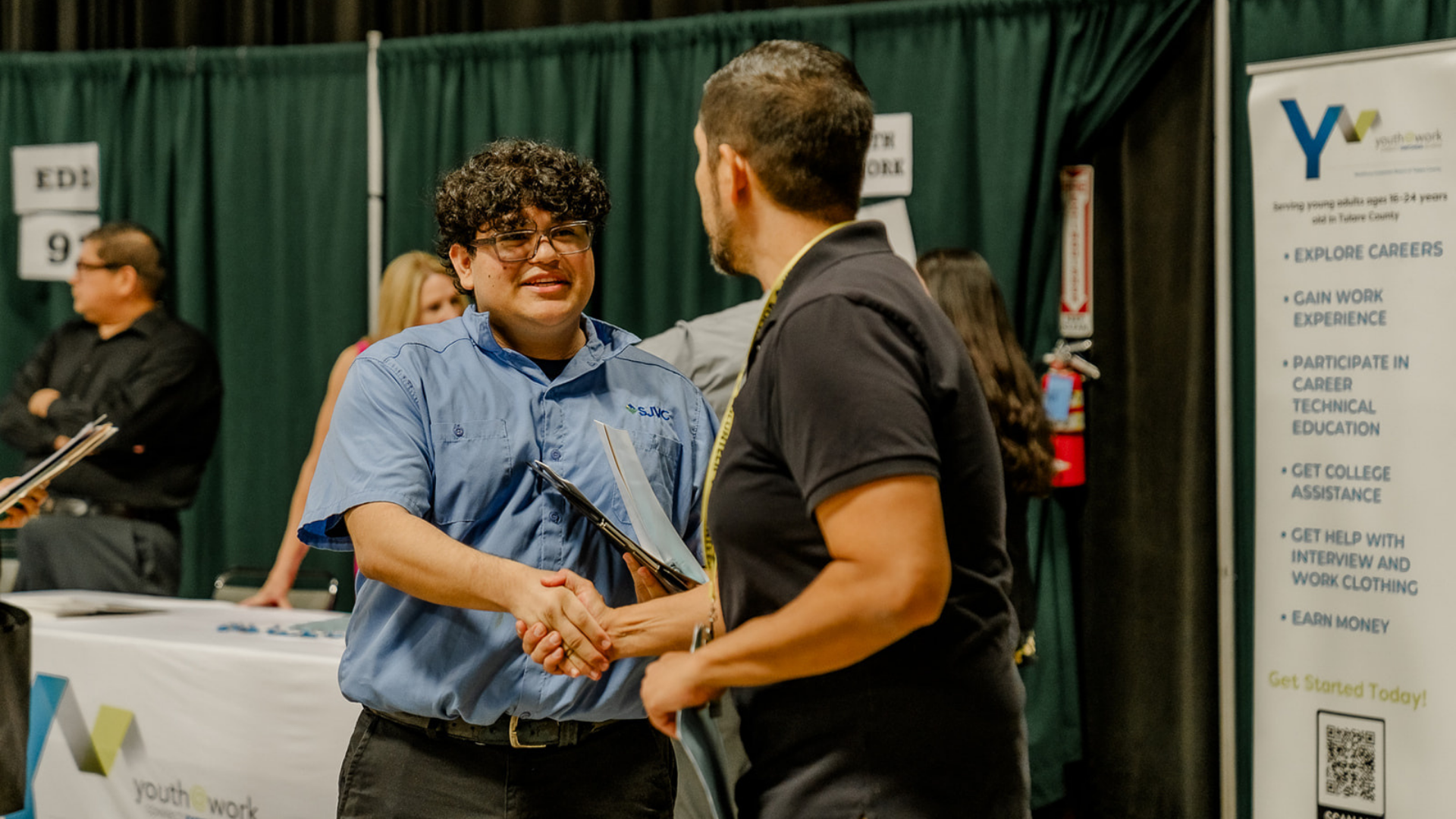 Two men shaking hands